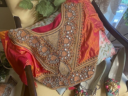 Vintage Beaded Blouse