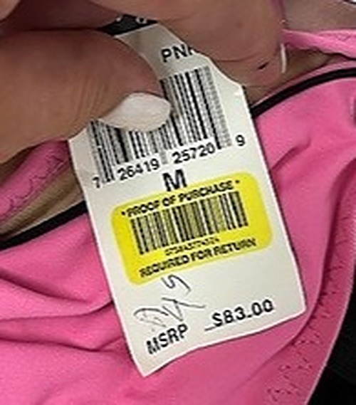 Ralph Lauren Hot Pink and Black Bikini