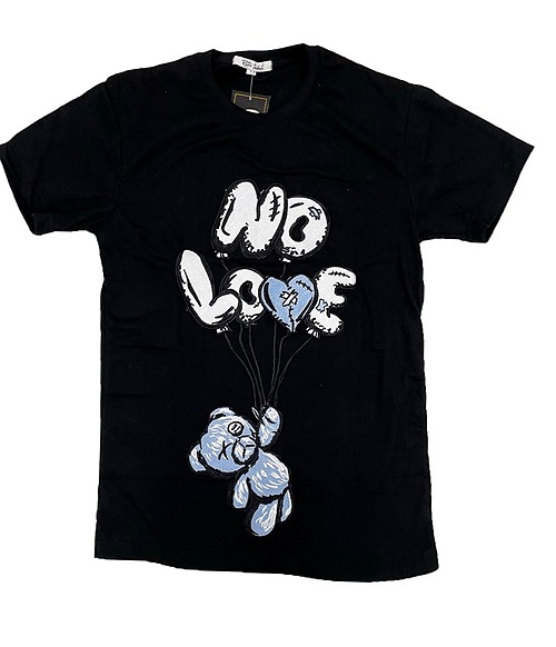 Blue And Black No Love Tee Shirt