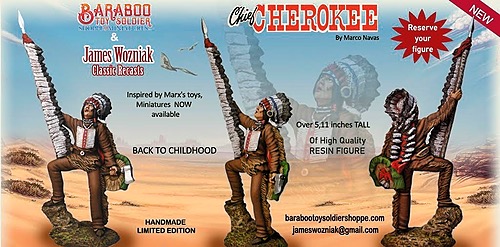 Chief Cherokee  Limited Edition Tribute to  the Johnny West MARX Toys in Miniature Figure