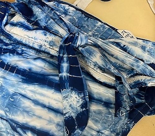 Lucky Brand Blue Ty Dye Bikini