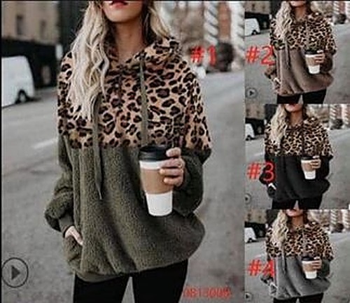 Women’s Sherpa Leopard Pullover