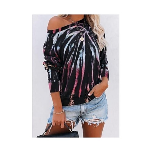 Tie-Dyed Off The Shoulder Top