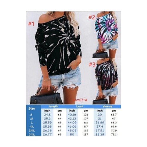 Tie-Dyed Off The Shoulder Top