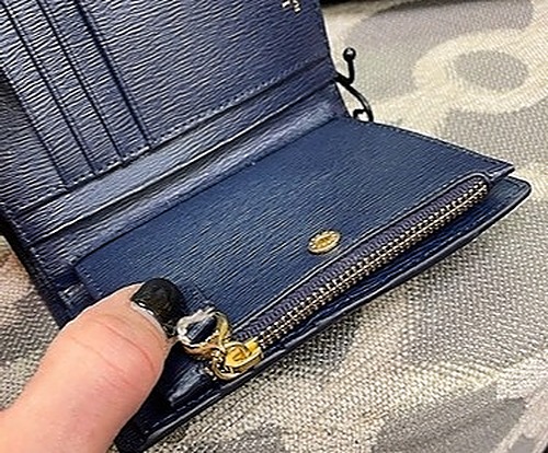 Ralph Lauren Navy Leather Wallet