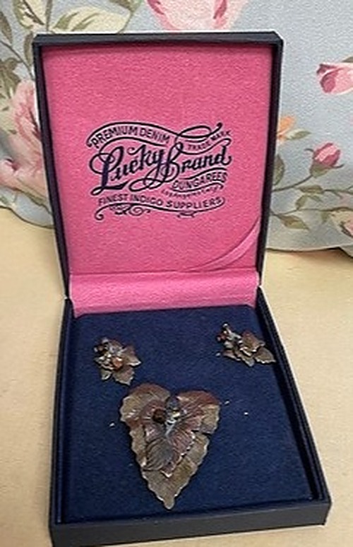 Lucky Brand Leaf Jewelry Set