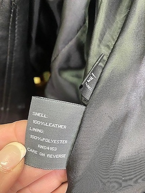 Kenneth Cole Black Leather Jack