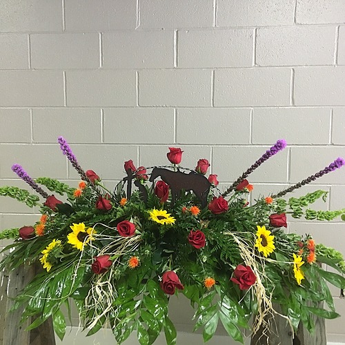 Fresh Floral Casket Blanket Avante Design Studio