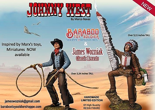 Johnny West  Limited Edition Tribute to MARX Toys in Miniature Figure