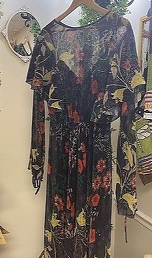 Zara Black and Purple Pleaded Dress