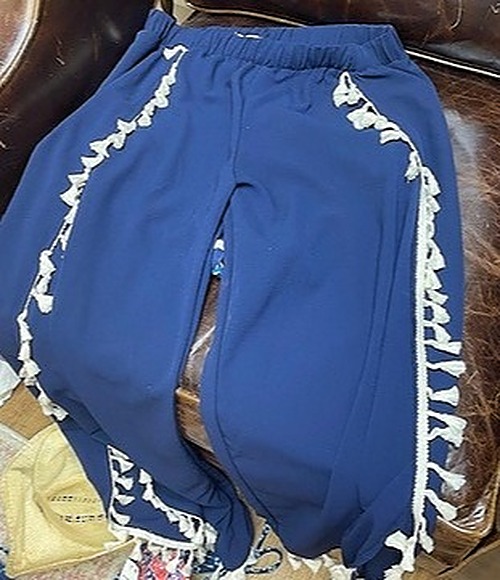 Navy Bathing Suit Cover Pants