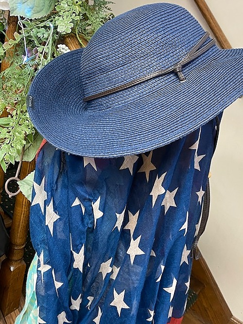 Columbia Woven Blue  Vintage Hat