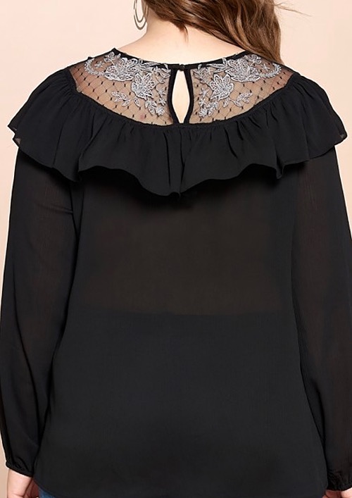 Ruffled Flounce Blouse