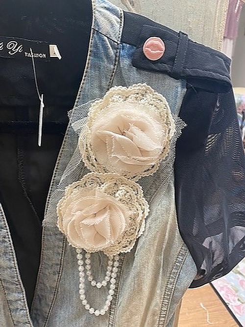 Yi Yi Fashion Short Sleeve Jean Jacket