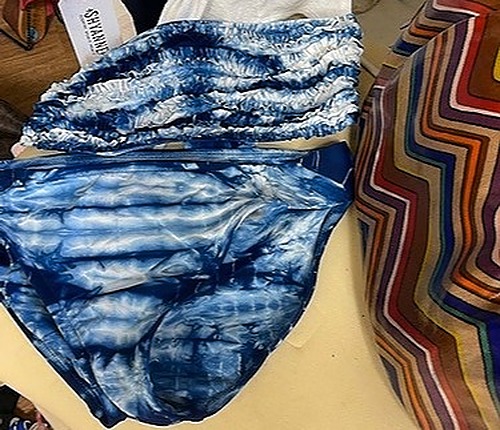 Lucky Brand Blue Ty Dye Bikini