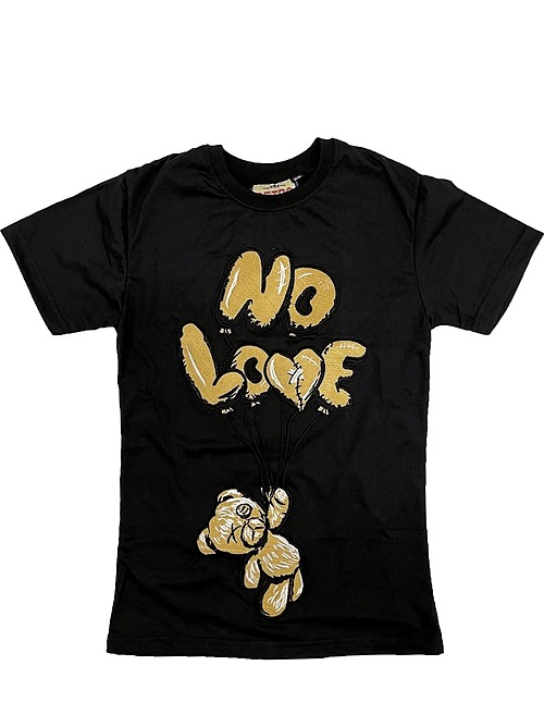 Gold And Black No Love Tee Shirt