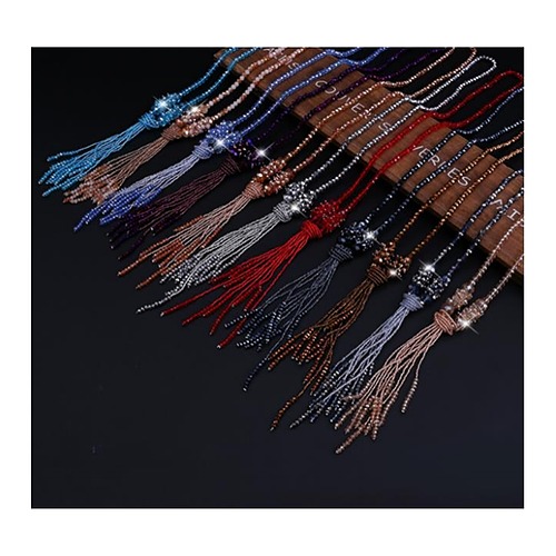 Crystal Tassel Necklace