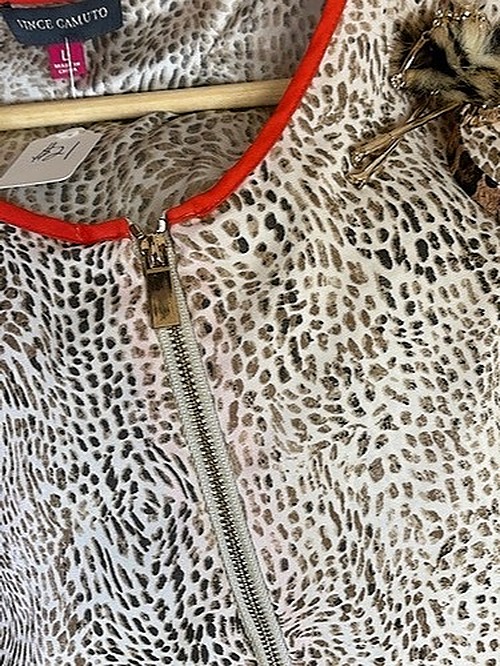 Vince Camuto Leopard Print Blouse